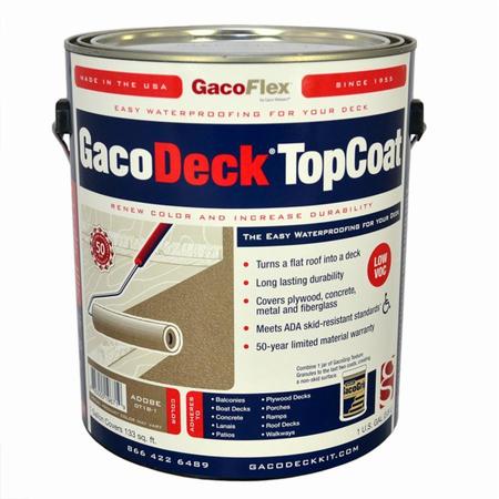 GACO 1 Gal Adobe GacoDeck Water-Based Elastomeric Top Coat DT18